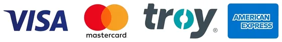 Visa, Mastercard, Troy, American Express